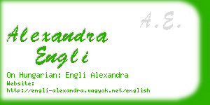 alexandra engli business card